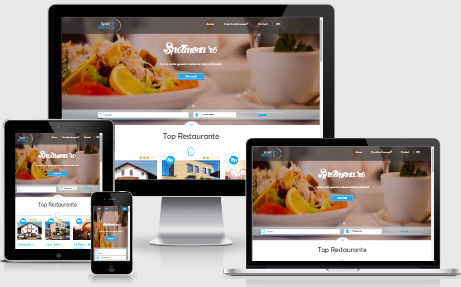 Aplicatie restaurante - Spotmenu.ro